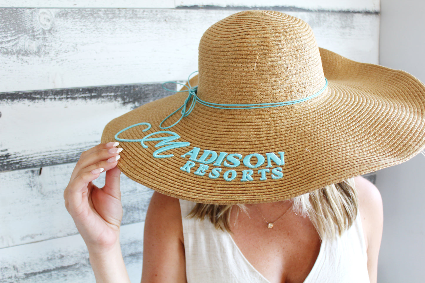 Embroidered Sun Hat Madison Resorts