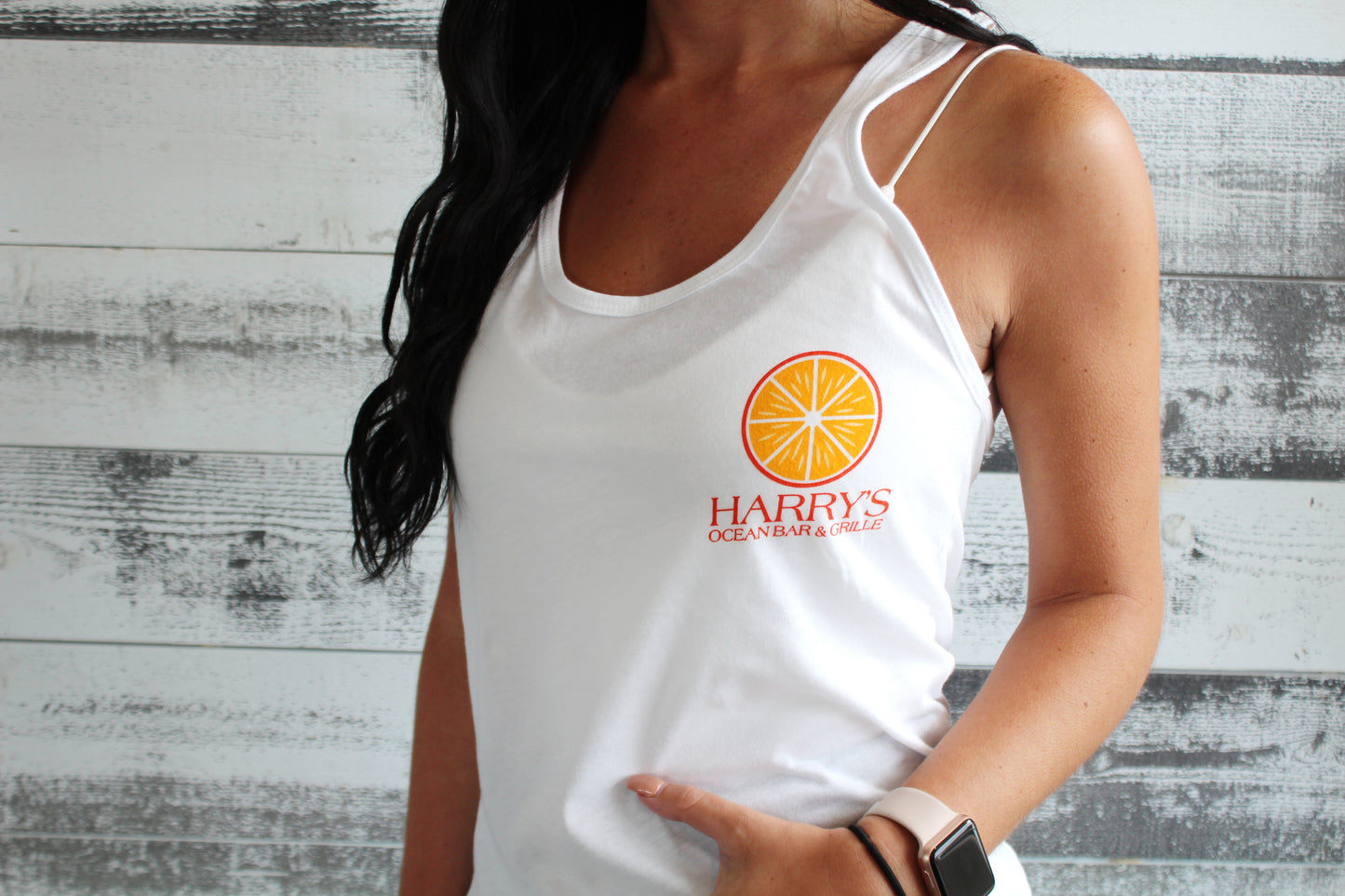 Summer Crush White Ladies Tank Top